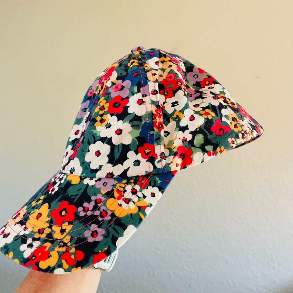 Ann Taylor Floral Baseball Hat - Picture 4 of 7